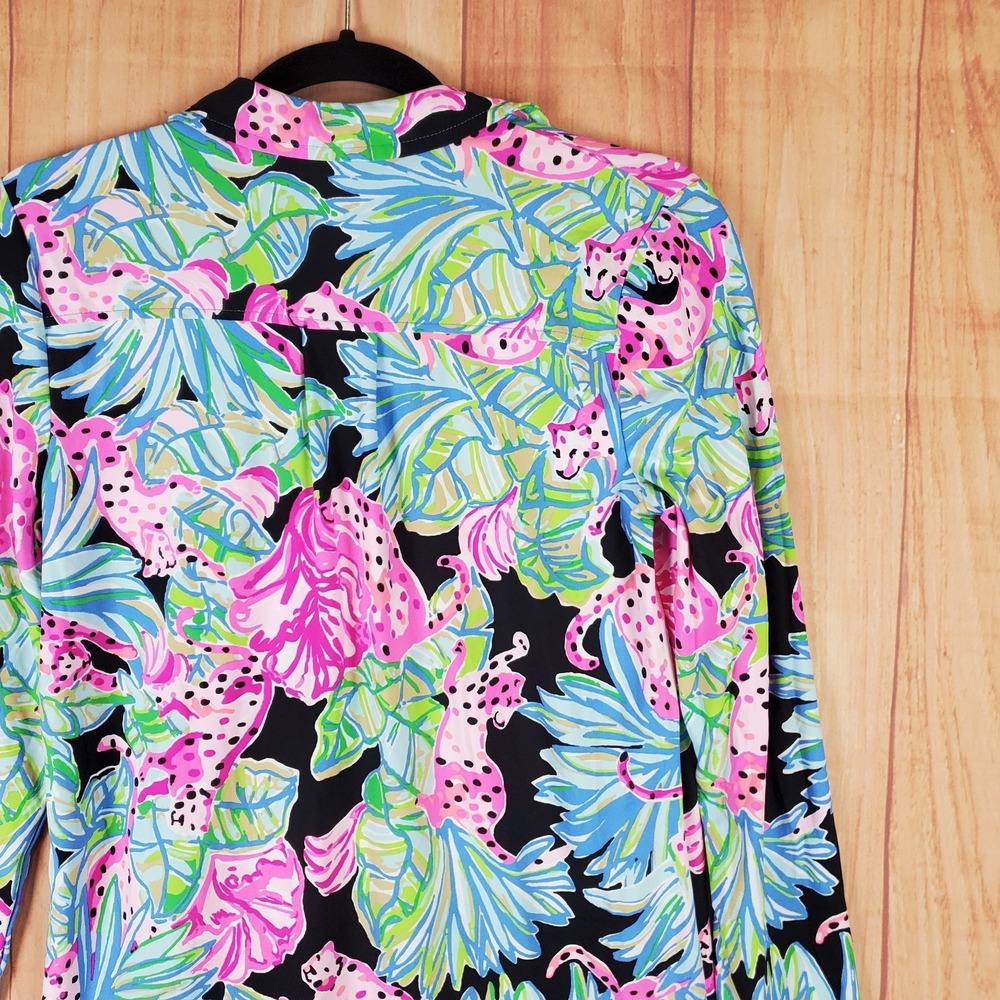 Lilly Pulitzer Brickell Dress Womens XS Pink Floral Print Nylon Stretch Upf 50+ - Picture 3 of 12